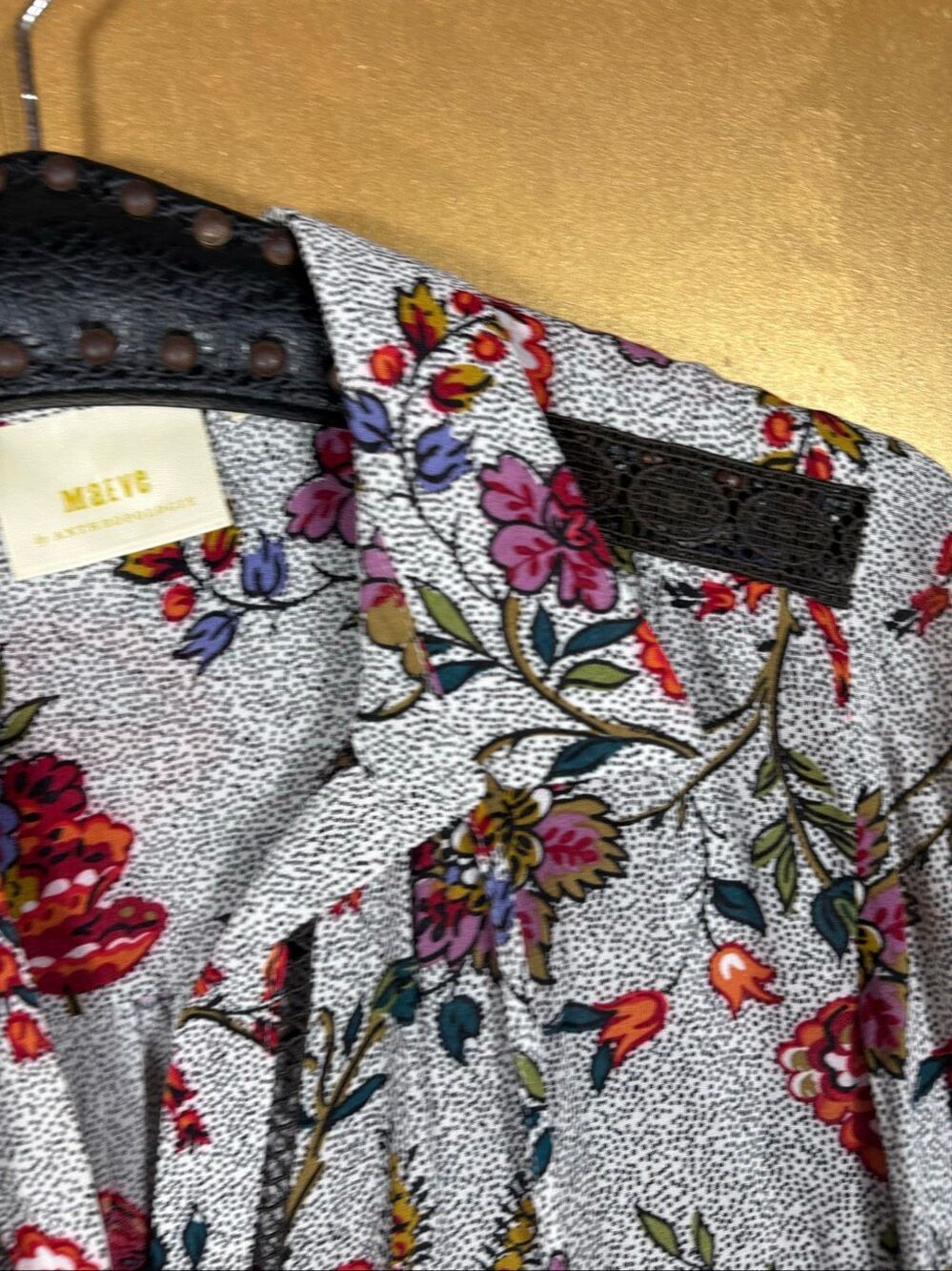 Maeve Anthropologie Janie Flounced Peasant top size 4 - Picture 4 of 8